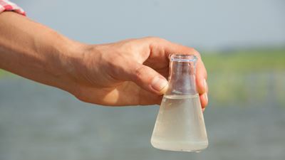 Filtering fracking water for reuse