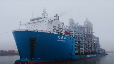 Watch: ship delivers vast €150m furnaces for major chemicals plant  